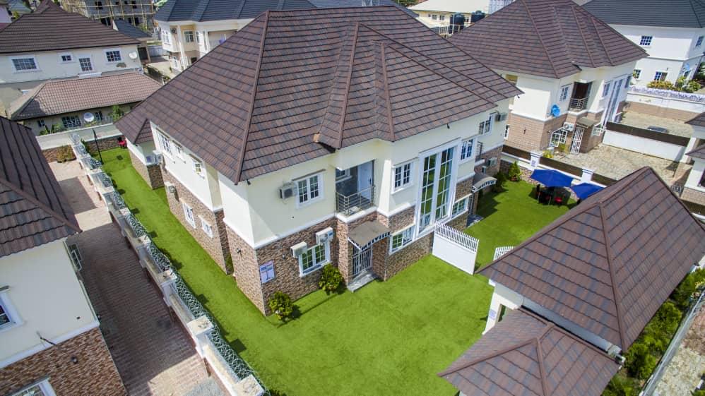 The Ciba residence surrounded by open grounds