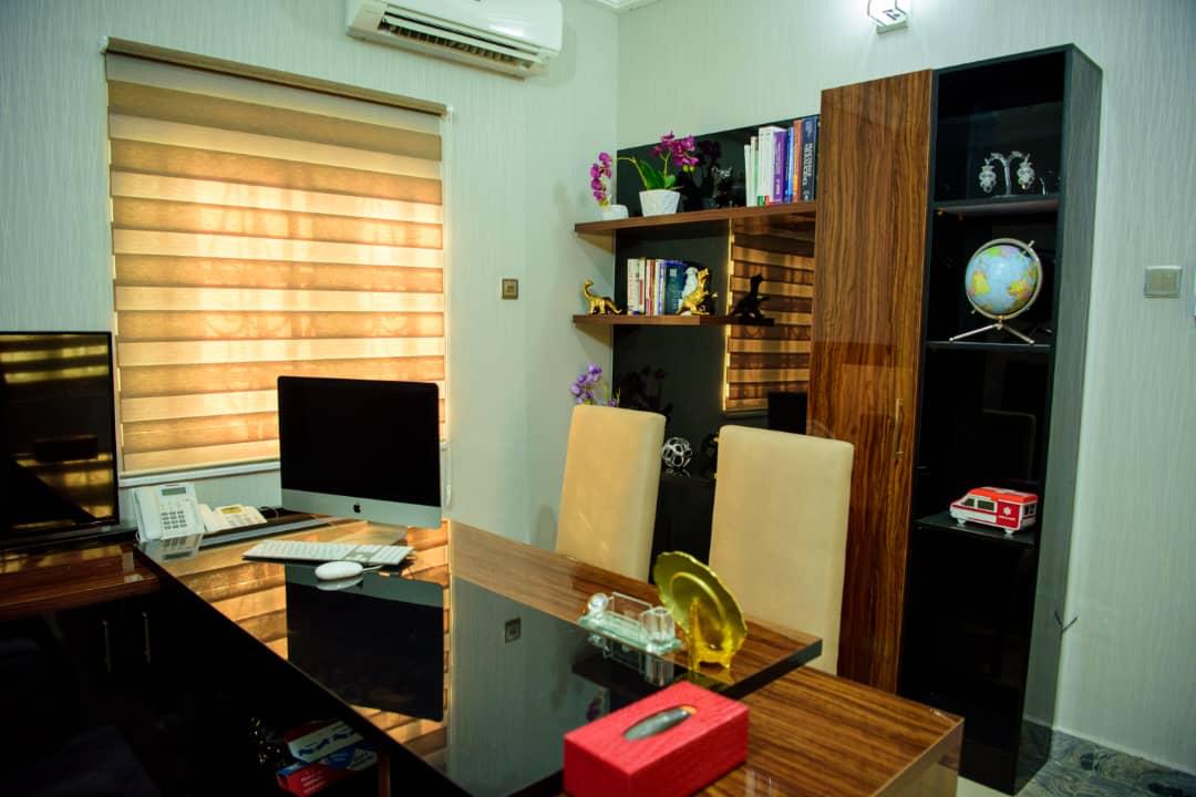 A consultation office prepared for a psychiatric assessment