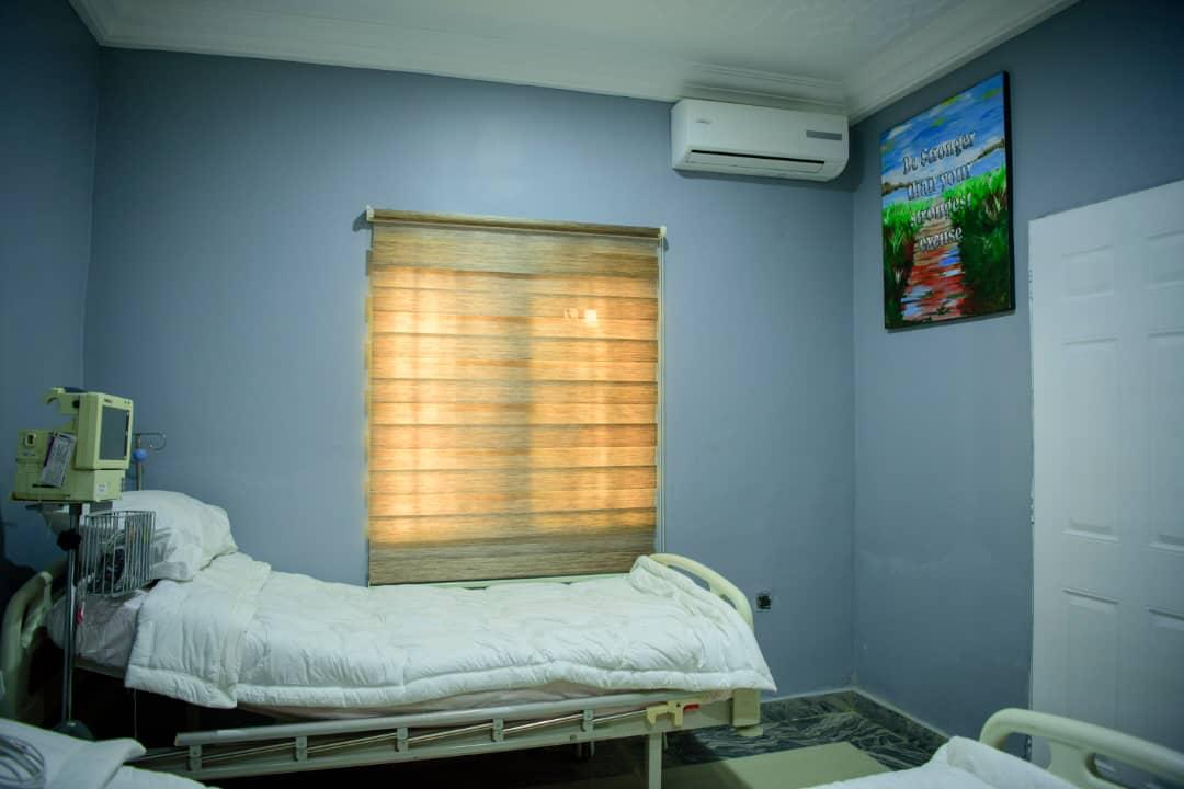 A residential young person's room with artwork and space to relax